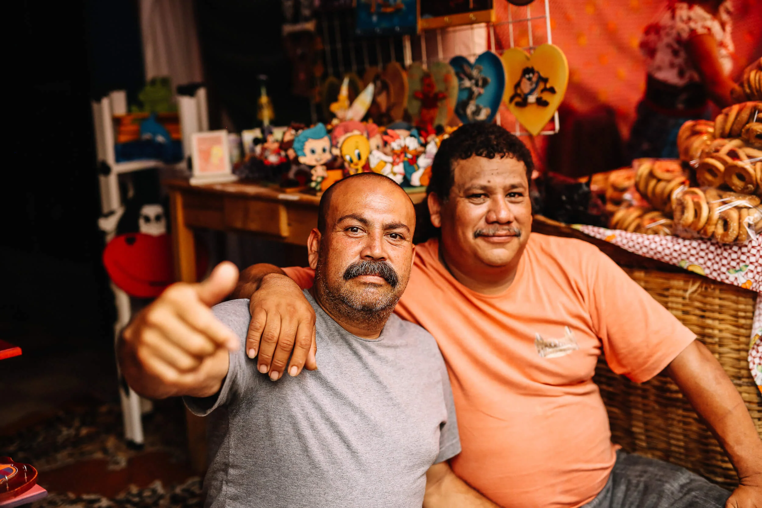 Guatemalan men friends moustache