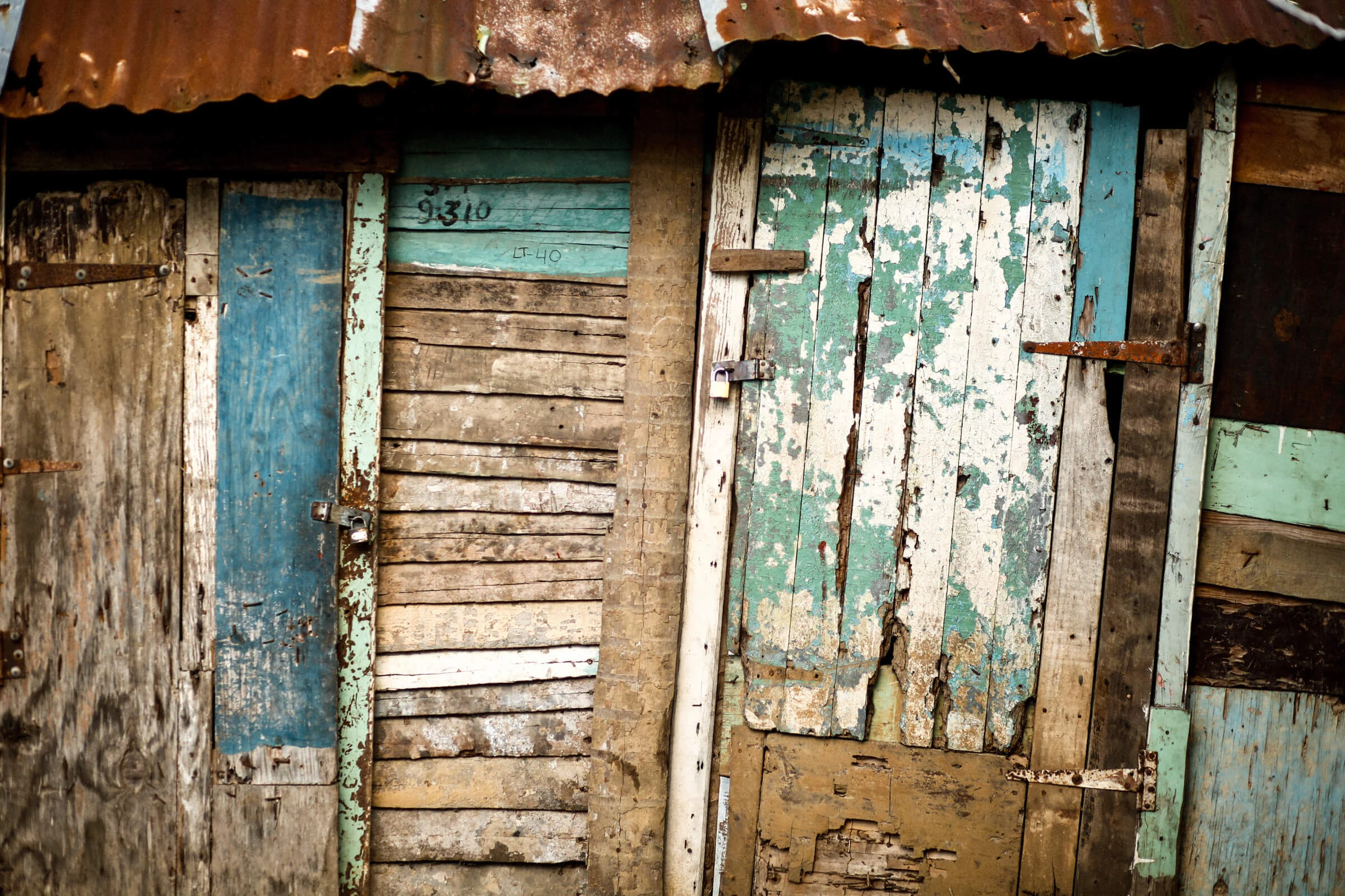 Corrugated metal wood house rustic