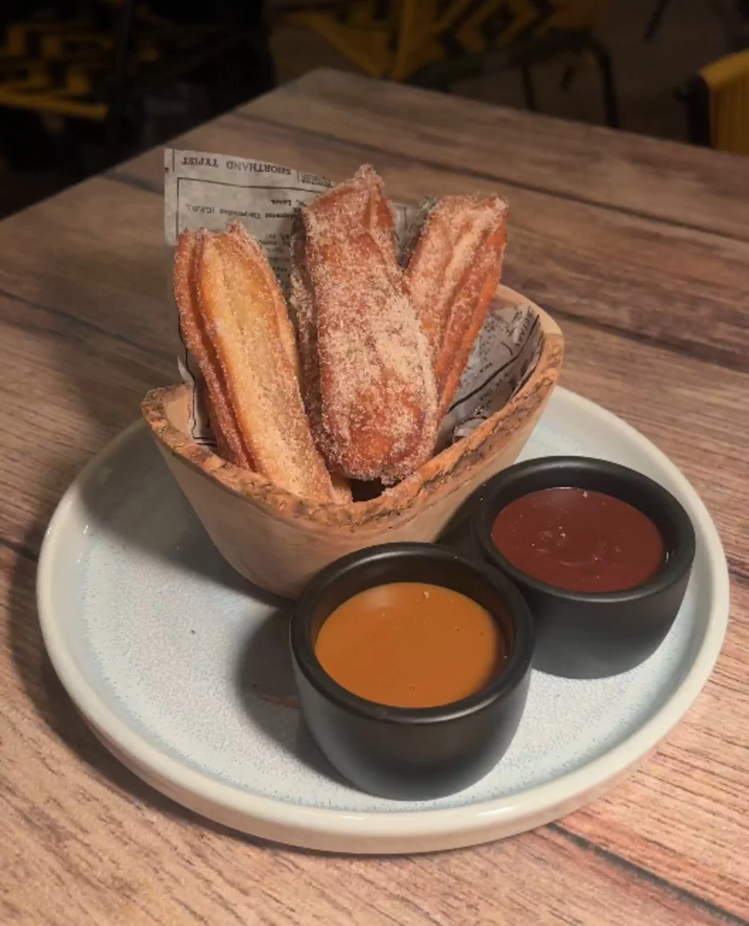 Happy National Desserts Day! ✨ Celebrate with our favorite desserts like our churros with cajeta sauce and abuela's chocolate sauce or our Pastel de Chocolate! 🍫