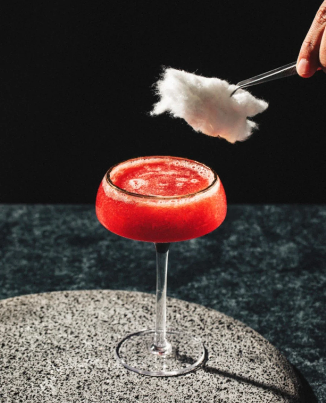 ✨🌙Beneath the waning crescent, we release and renew. Moonlit Waters - a zero-proof creation of hibiscus, beet, guava, and cinnamon, poured over cotton candy and transformed tableside into a final sip of sweetness. Part of our Sacred Moon D&iacute;a 