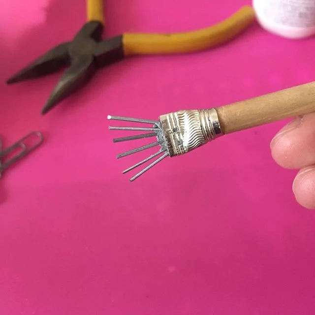 Lol made a pottery tool with some paper clips and epoxie