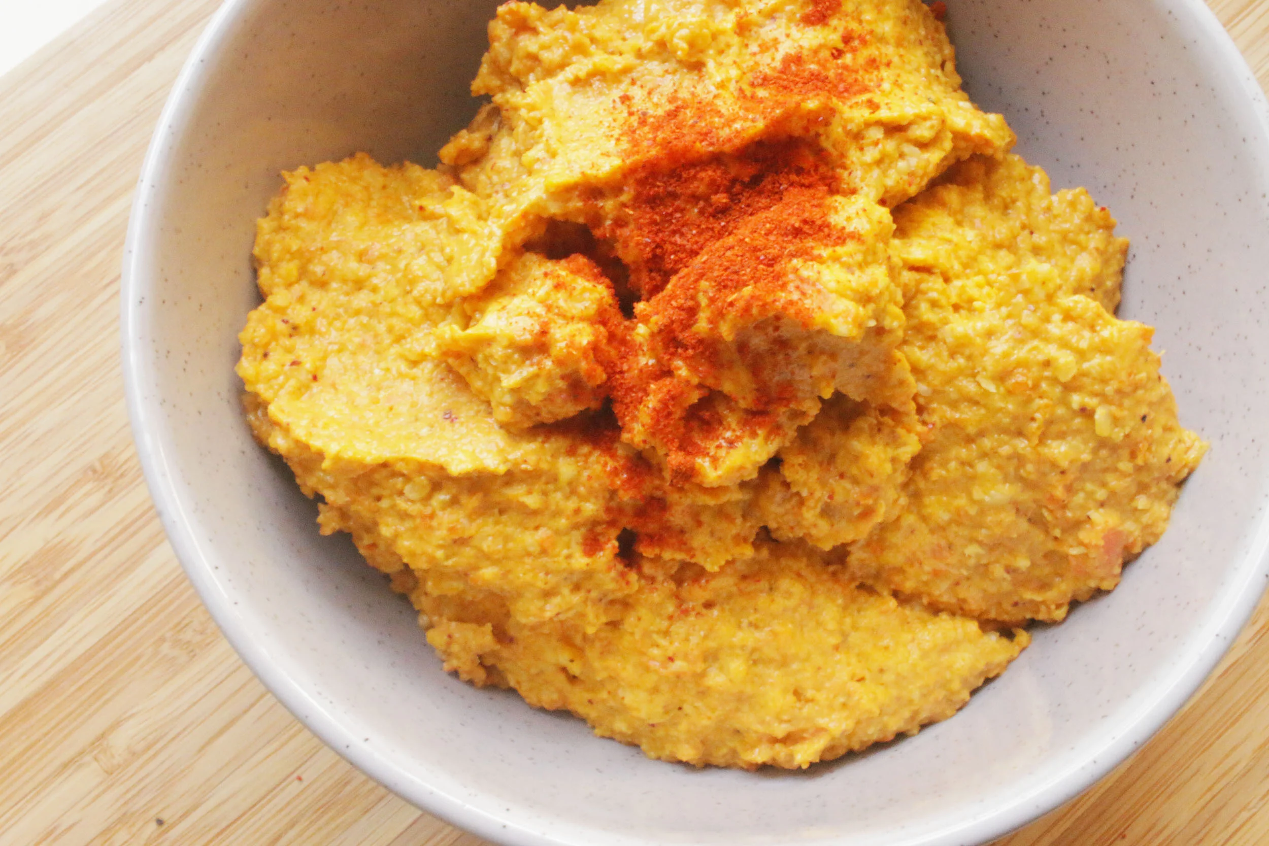 Carrot Hummus with Paleo Crackers
