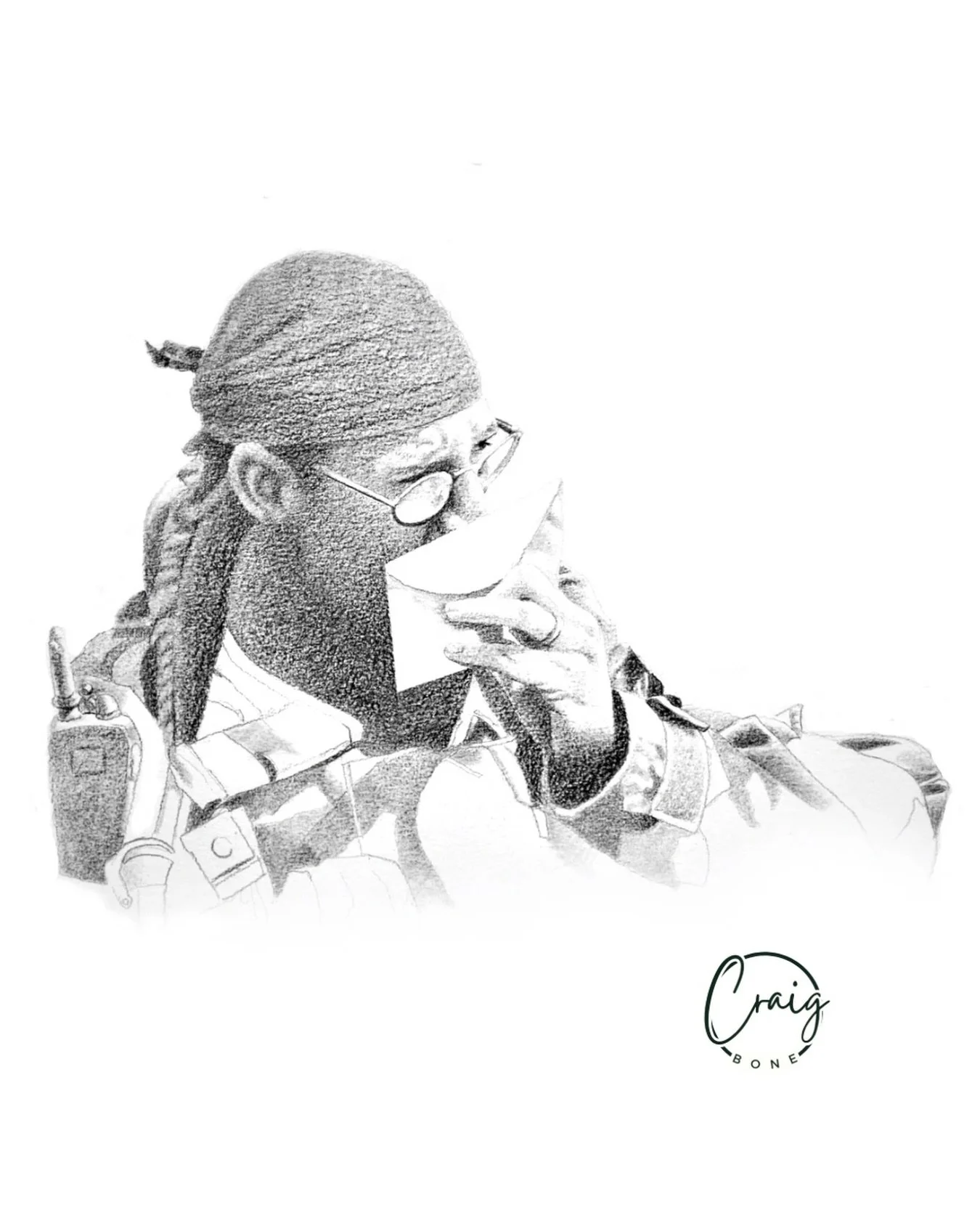 Letters from Home.  An illustration from Craig&rsquo;s book &lsquo;Wild Tribe&rsquo;. A tribute to the USMC.  Available on Amazon. #craigbone #craigboneart #militaryart #usmc #usa