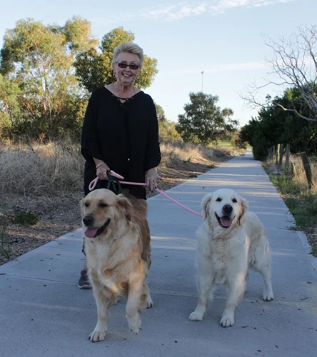 Ruth connah and her beloved girls Mia (l) and ramble (r)