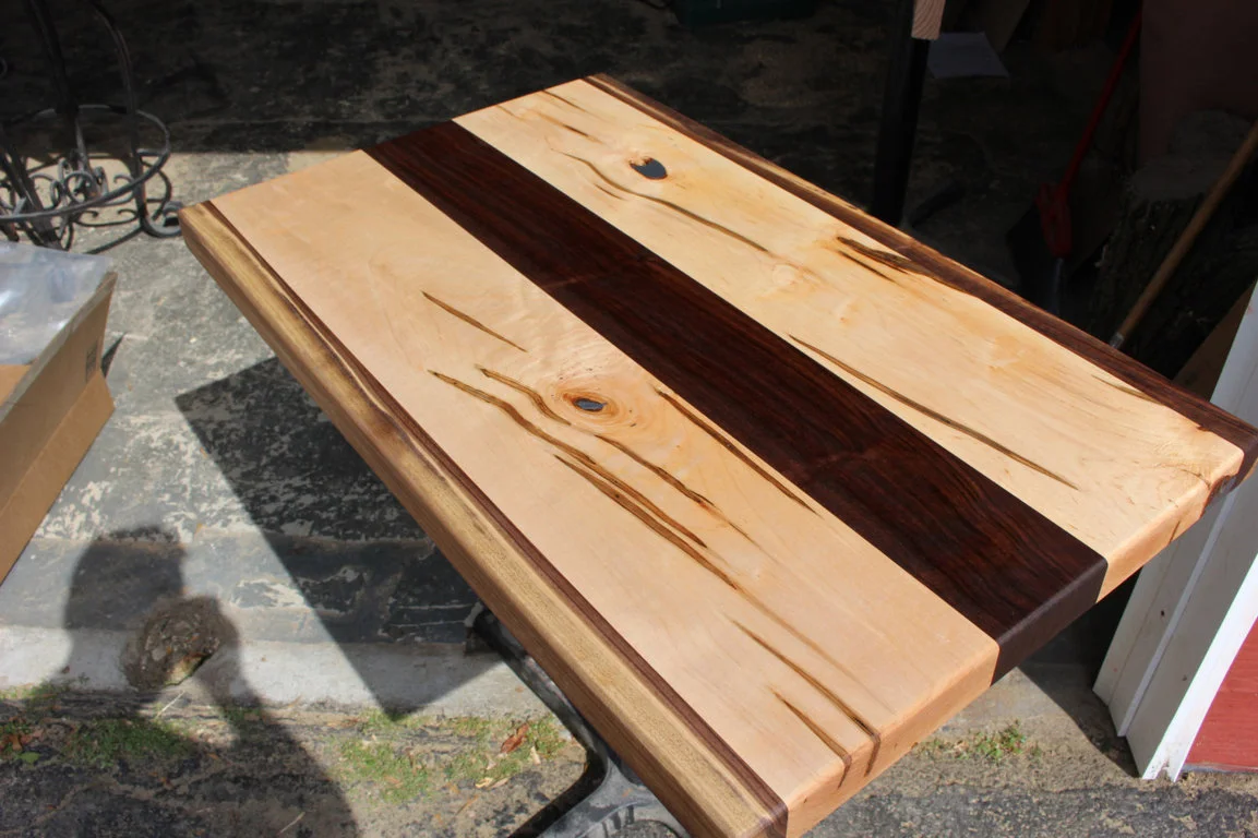 wormy maple and walnut boards