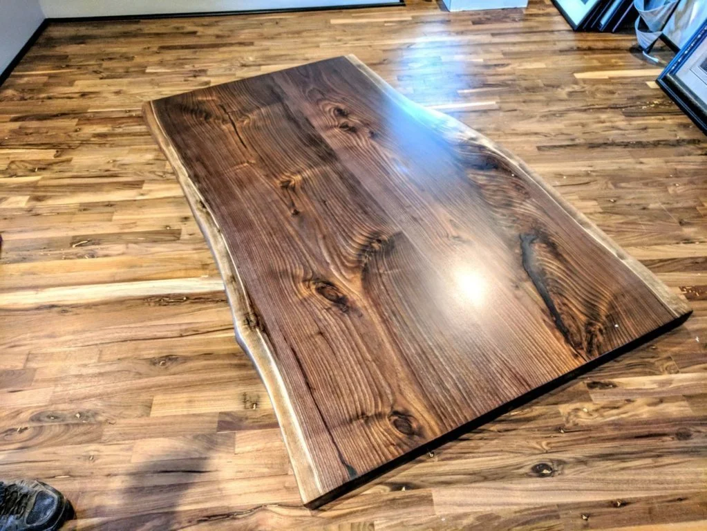 Custom walnut table