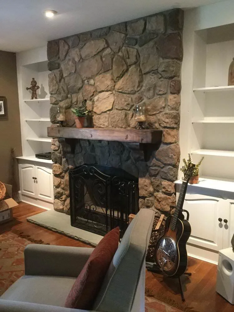Distressed Wood Mantel Staten Island NY