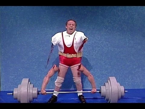 Had he discontinued the lift as soon as he felt discomfort in his shoulders, he may still be able to give hugs.