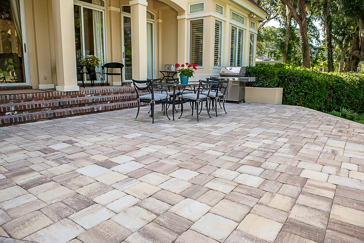 Can I Overlay A Concrete Patio With Pavers Paver Installers Patio Ideas Bluffton Hilton Head Island Sc American Paving Design