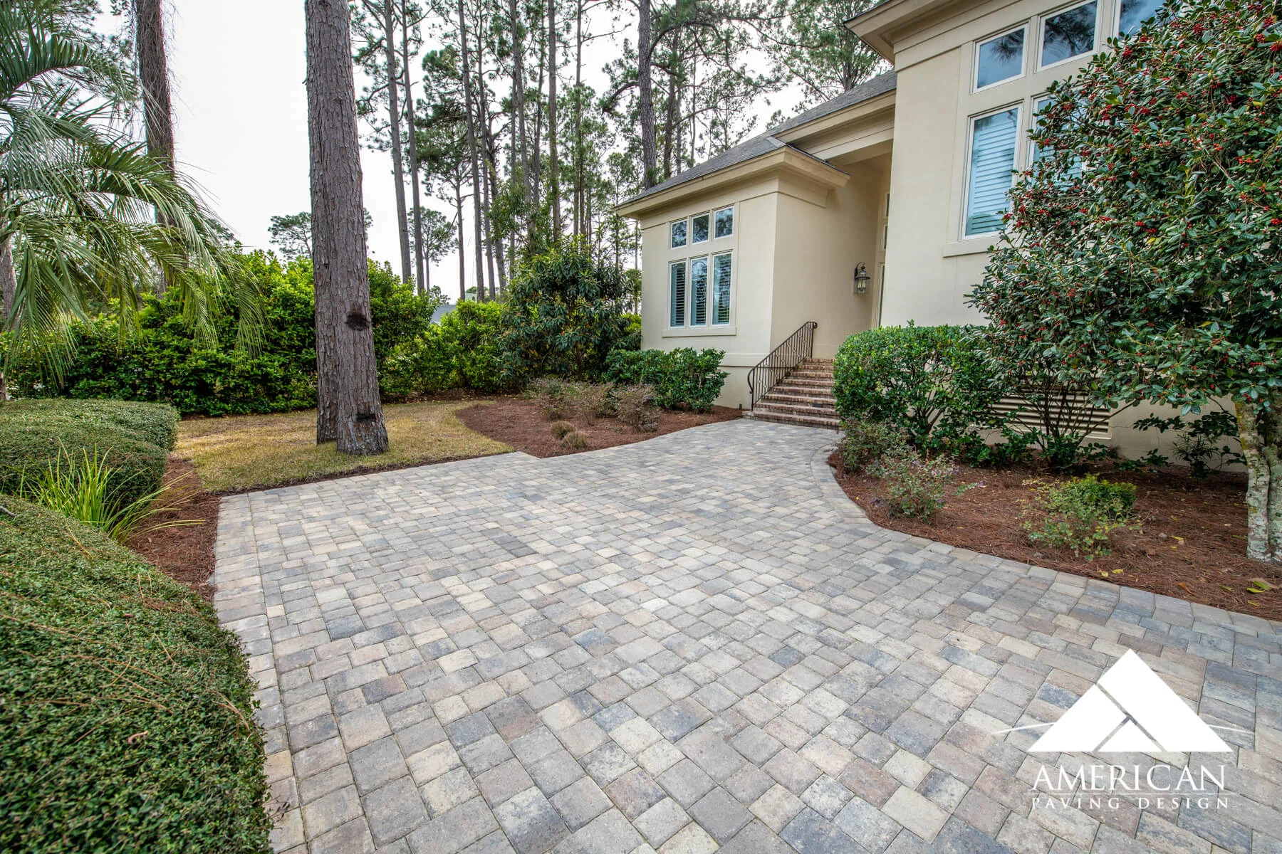 Exterior Driveway Renovation Using Brick Pavers - Savannah, GA