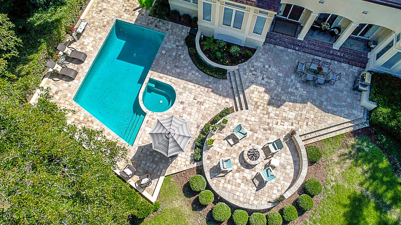 Backyard Paver Pool Deck & Patio Transformation Using Pavers