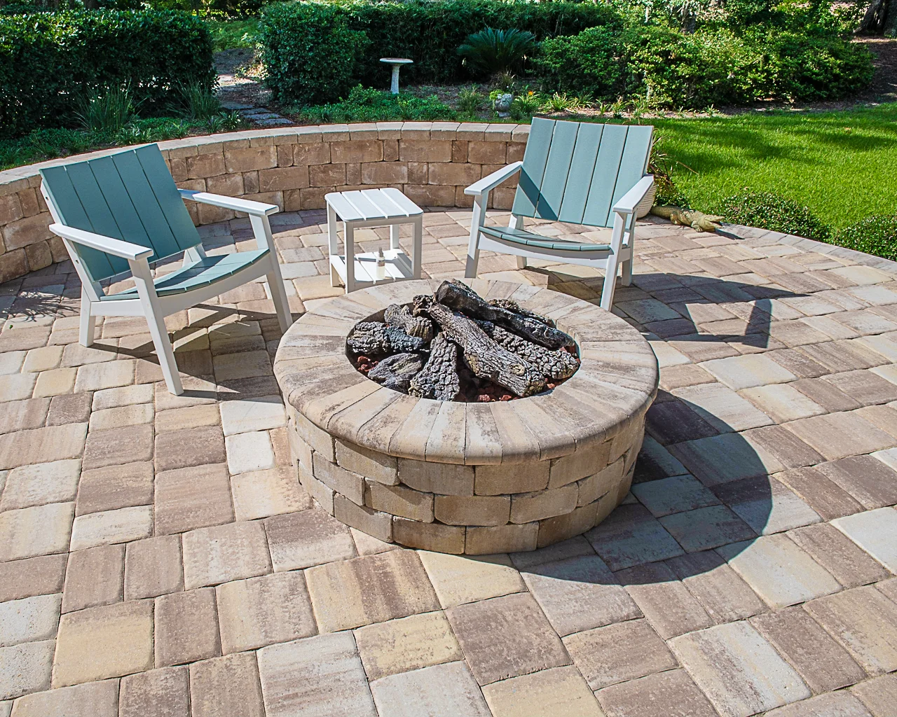 Backyard Fireplace Ideas American Paving Design