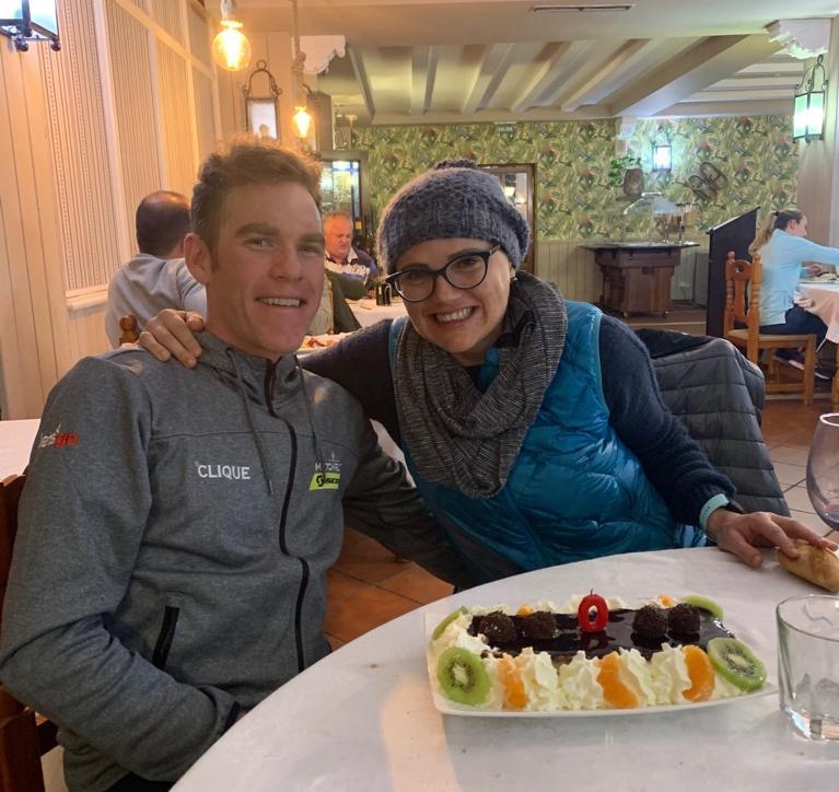 Jamie and I celebrating our day-apart birthdays at camp!