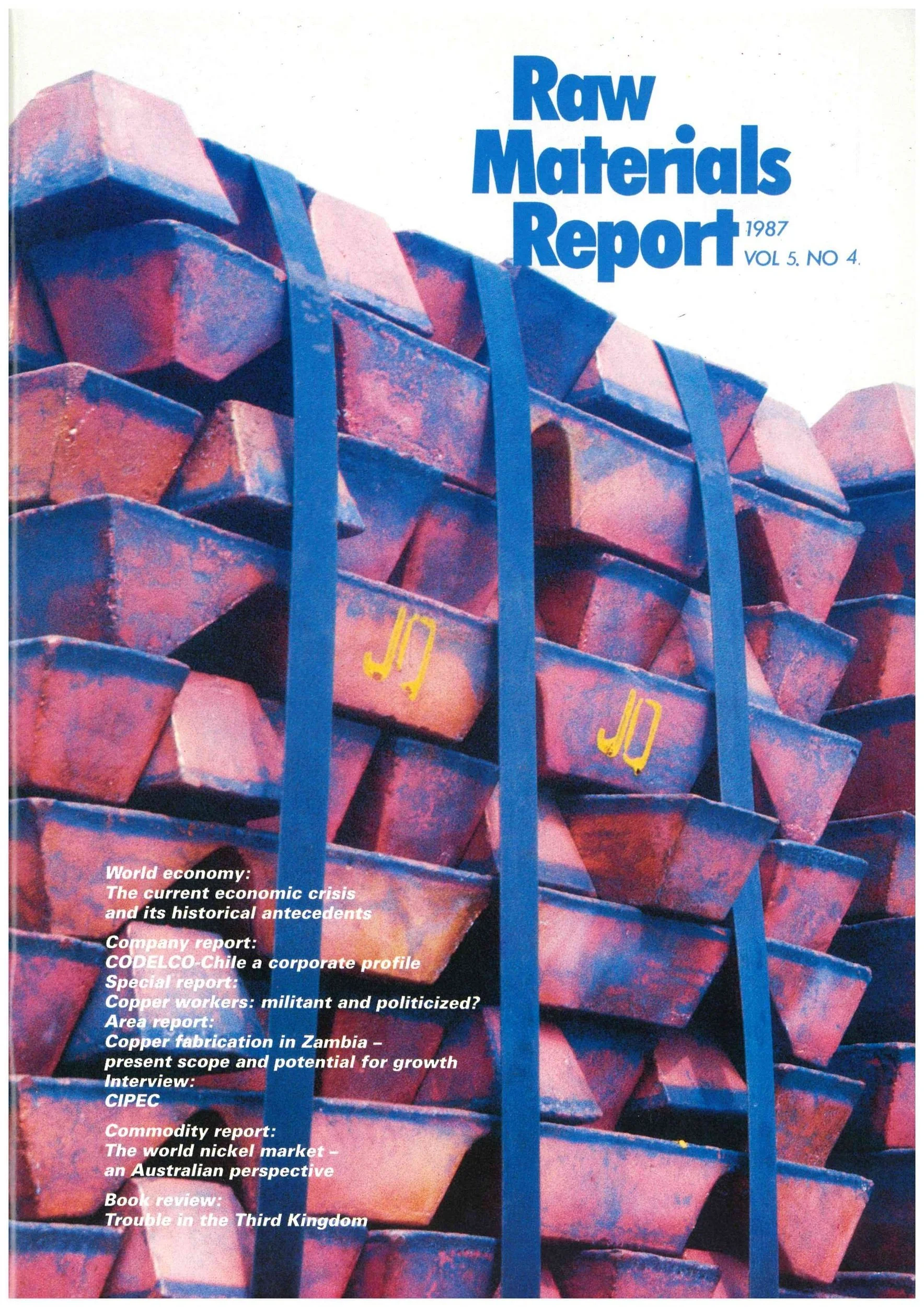 Raw Materials Report RMG Consulting Raw Materials Report RMG Consulting