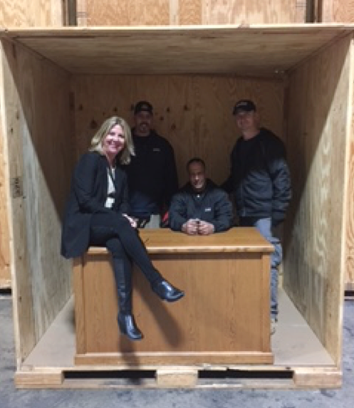 Cindy Myer and a few members of her team