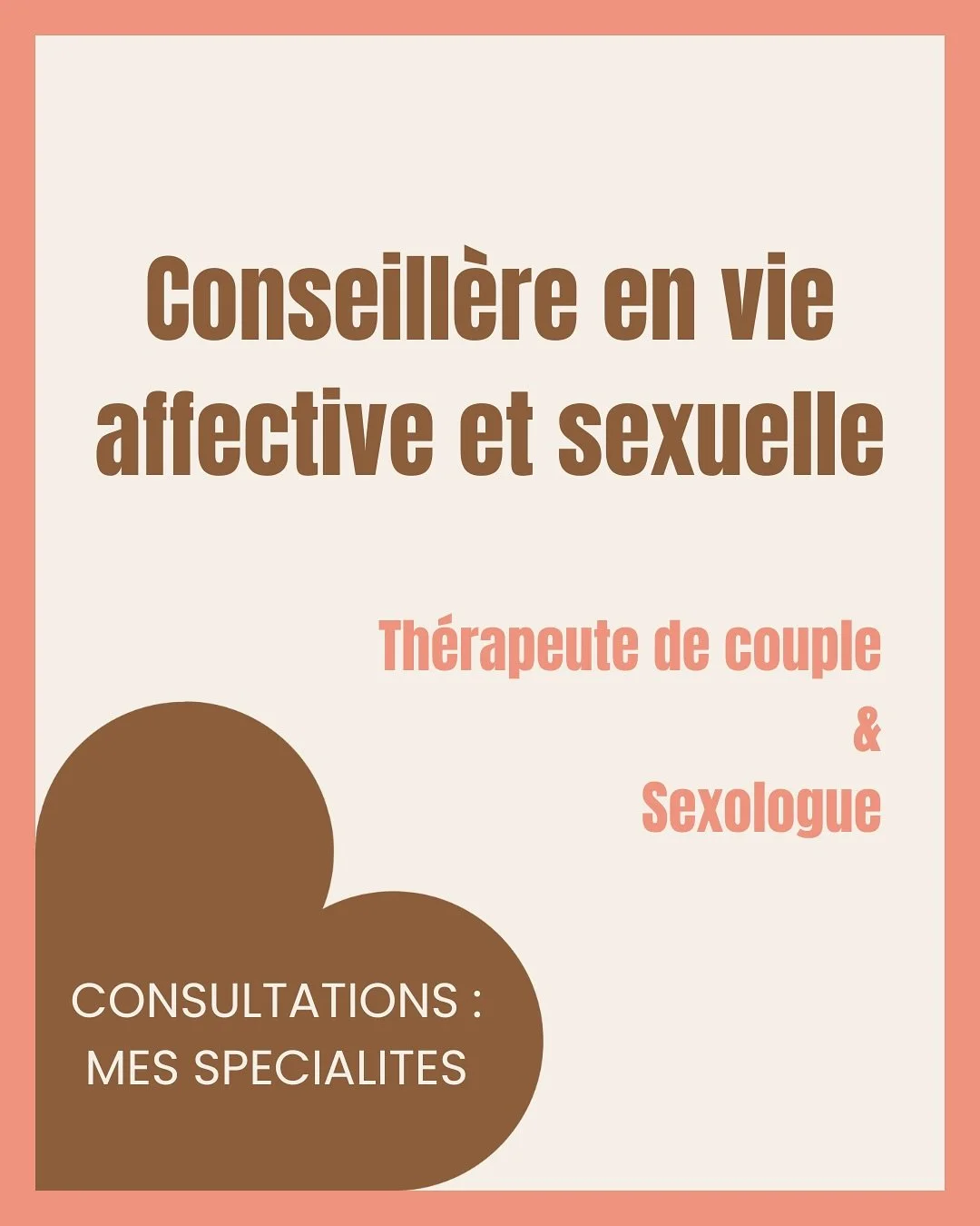 ✨ Pourquoi venir me consulter ?

Que vous traversiez une difficult&eacute; personnelle ou de couple, mon r&ocirc;le est de vous accompagner pour retrouver des rep&egrave;res solides et avancer sereinement.

🌿 Mes domaines d&rsquo;accompagnement :
* 