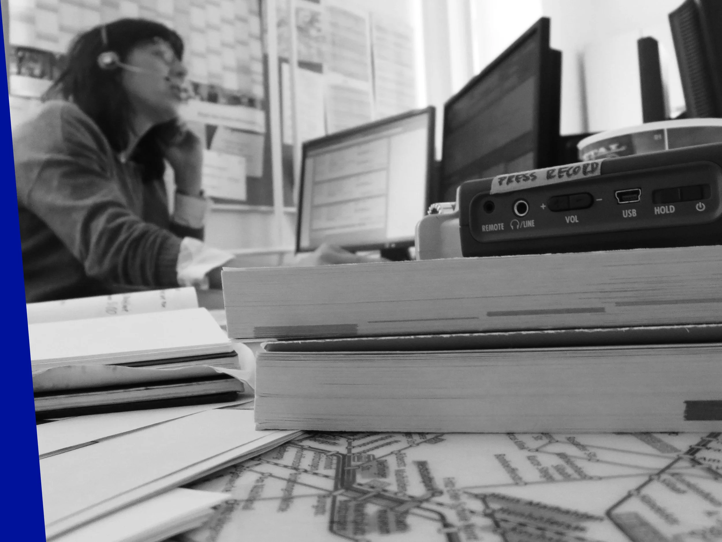 Besides consumers, we interviewed experts such as this dispatcher to uncover barriers to transformation of the processes needed to establish an on-demand service.