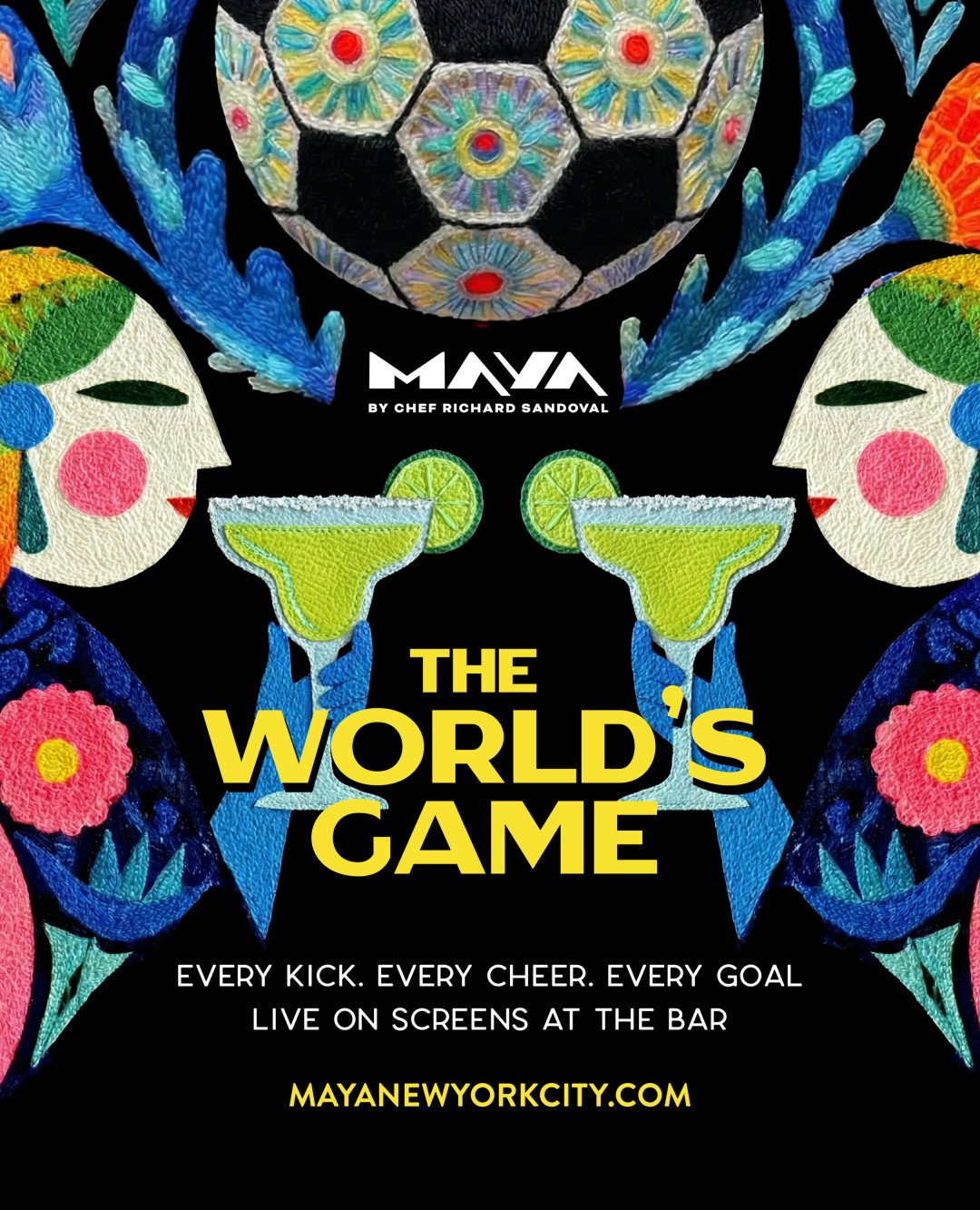 World Cup energy, your own space.🔥

Maya is hosting private watch parties, bring your people, we&rsquo;ll handle the rest. 🍻Book your spot now.