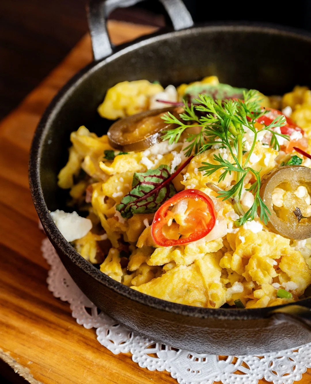 Huevos a la Mexicana, the breakfast classic that always hits the spot 🍳

Scrambled eggs cooked with tomato, onion, jalape&ntilde;o, and fresh cilantro for a bright, flavorful start to your morning.