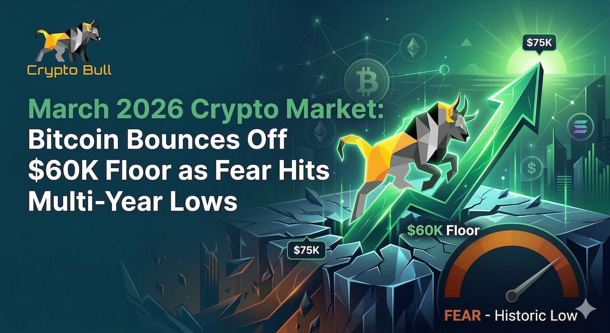 March 2026 Crypto Market Update: Bitcoin Bounces Off $60K Floor as Fear Hits Multi-Year Lows