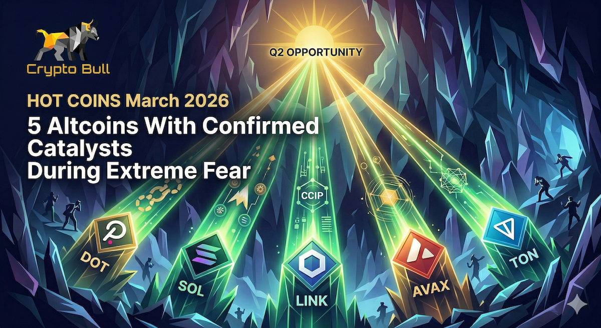 Hot Coins March 2026: 5 Altcoins With Confirmed Catalysts During Extreme Fear
