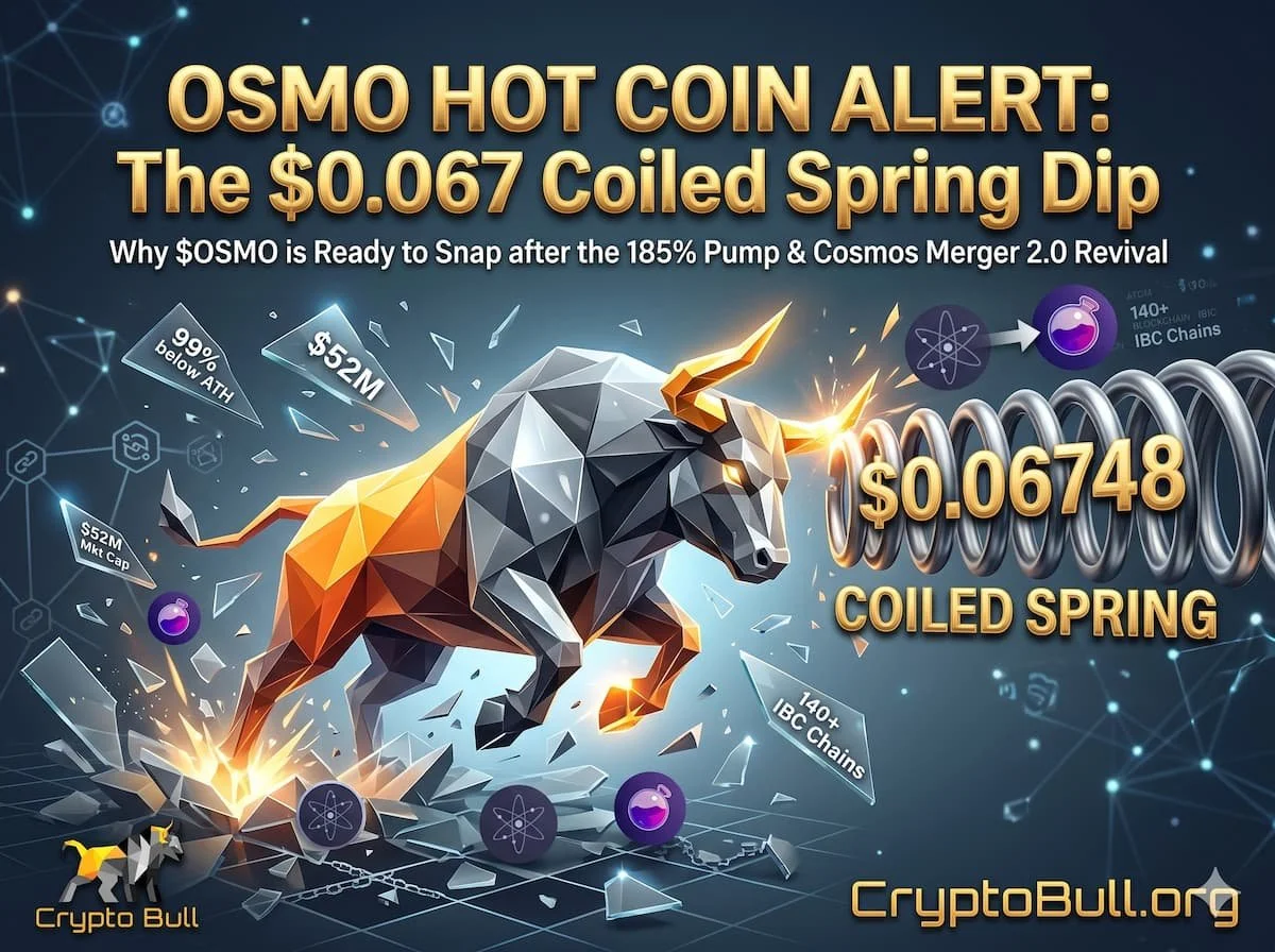 Hot Coin Alert: Why $OSMO at $0.067 Is a Coiled Spring on Cosmos Merger 2.0