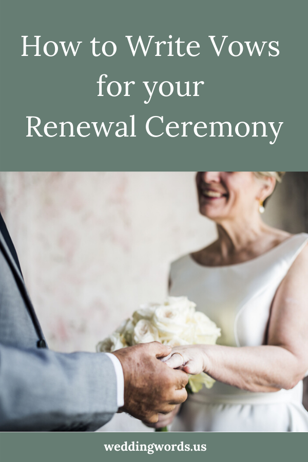 Vows sample infidelity renewal after Readings for