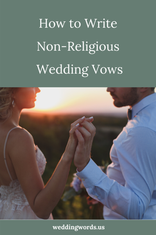 7 Tips For How To Write Non Religious Wedding Vows