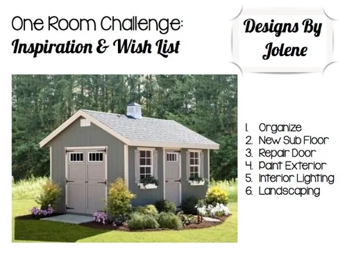 One Room Challenge:-Week 1- Shed Makeover Inspiration and Wish List