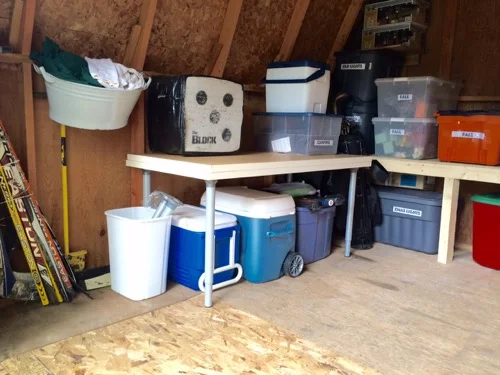 One Room Challenge: Week 5 Shed Makeover 2 Organizing the shed