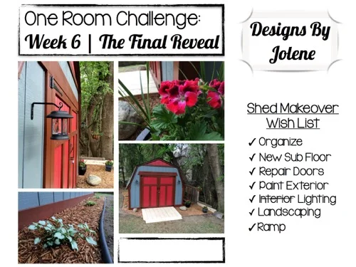 One Room Challenge: Week 6 Shed Makeover | The Final Reveal 14