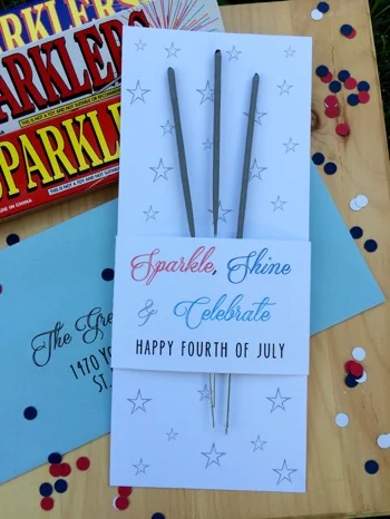 52 Weeks of Mail: Week 27 | 4th of July Sparkler Mail 3