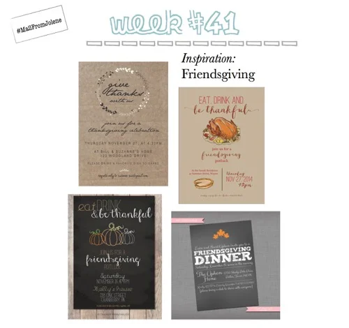 52 Weeks Of Mail-Week 41 Inspiration Friendsgiving