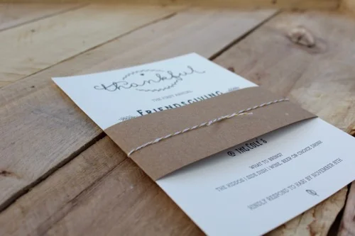 52 Weeks Of Mail- Week 41 Feature Photo | Friendsgiving Invitation