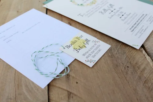 52 Weeks of Mail: Week #43 | Story Book Baby Shower Invitation 1