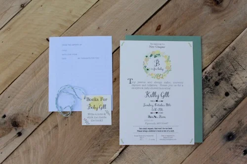 52 Weeks of Mail: Week #43 | Story Book Baby Shower Invitation 1