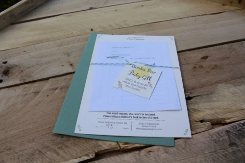 52 Weeks of Mail: Week #43 | Story Book Baby Shower Invitation 1