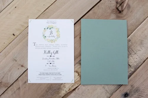 52 Weeks of Mail: Week #43 | Story Book Baby Shower Invitation 1