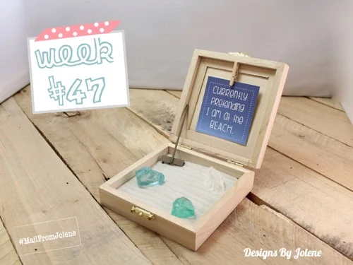 52 Weeks Of Mail- Week 47 Feature Photo | Beach Inspired Zen Garden