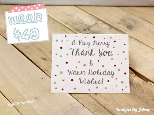 52 Weeks Of Mail- Week 49 Feature Photo | Holiday Client Card