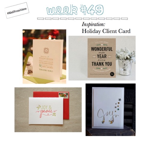 52 Weeks Of Mail-Week 49 Inspiration Client Holiday Card