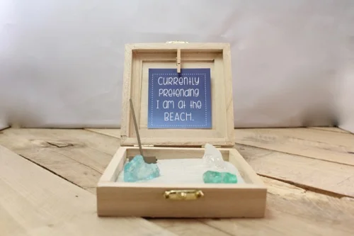 52 Weeks Of Mail- Week 47 Feature Photo | Beach Inspired Zen Garden