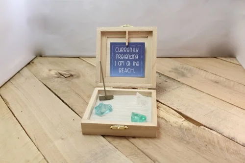 52 Weeks Of Mail- Week 47 Feature Photo | Beach Inspired Zen Garden