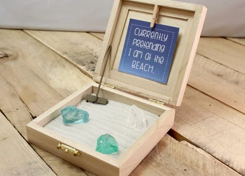 52 Weeks Of Mail- Week 47 Feature Photo | Beach Inspired Zen Garden