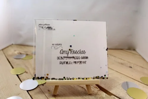 52 Weeks Of Mail- Week 52 Feature Photo | New Year Confetti Postcard