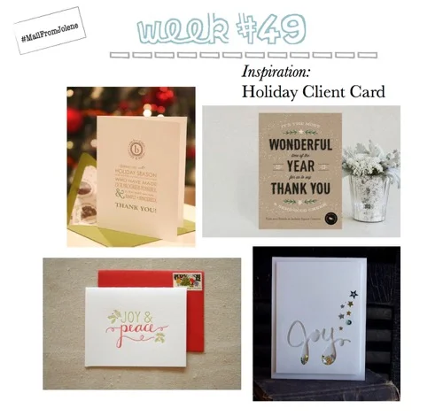 52 Weeks of Mail: Week #49 Inspiration