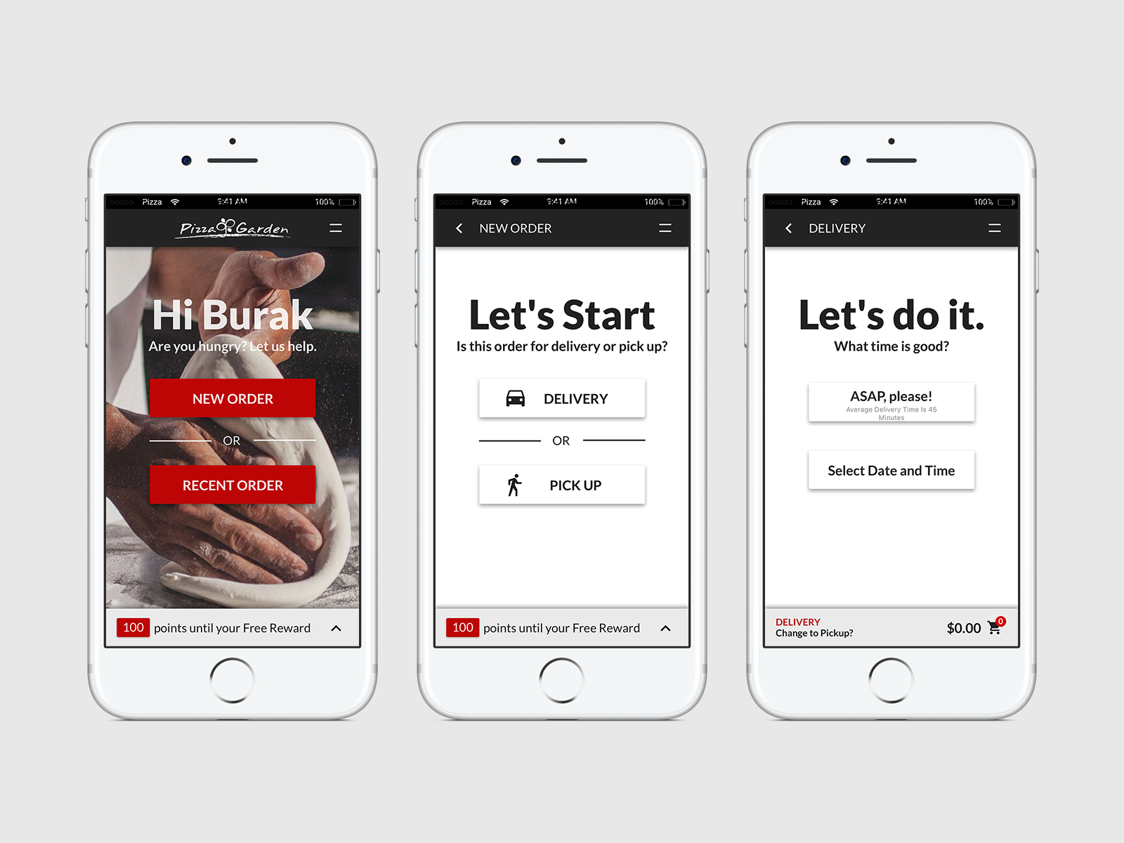 UX Design for Pizza Ordering
