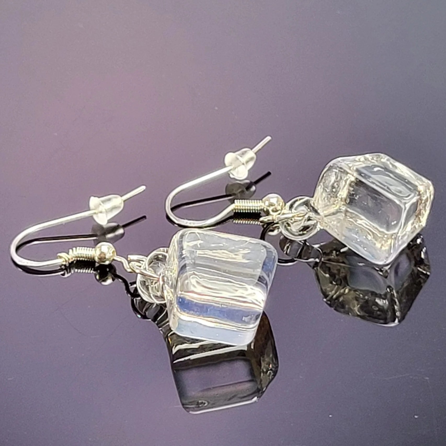 Ghost Lite Ice Cube Earrings