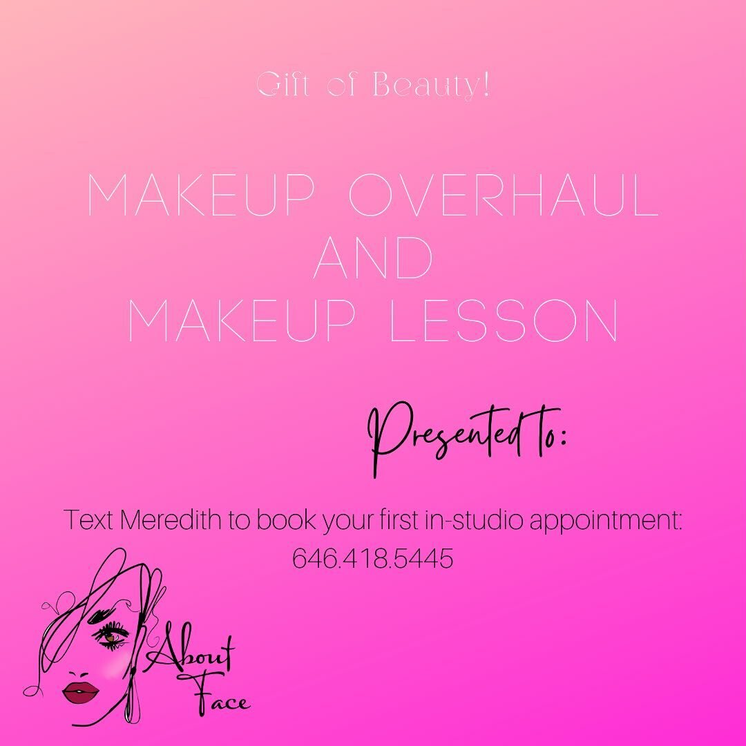 Need a gift?  This is perfect!  #makeupoverhaul #makeuplesson #westchestermakeupartist