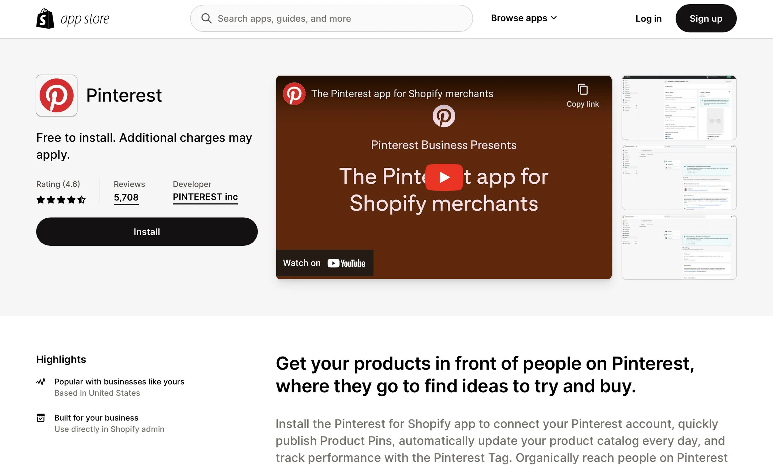 Pinterest for Shopify